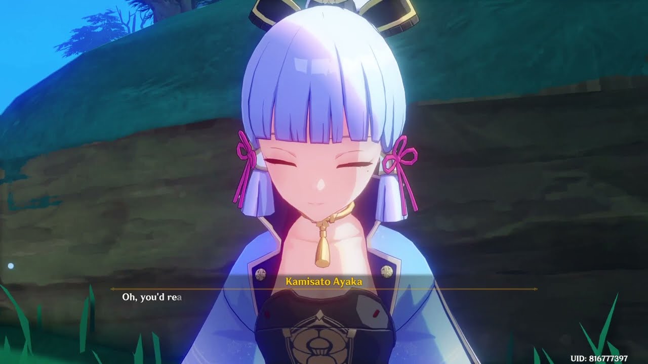 AYAKA LIKES AETHER Genshin Impact CUTSCENE