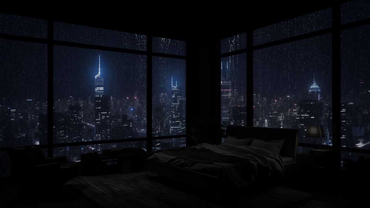 雨の中の孤独 - ニューヨーク市の高級住宅における雨の心を落ち着かせる効果