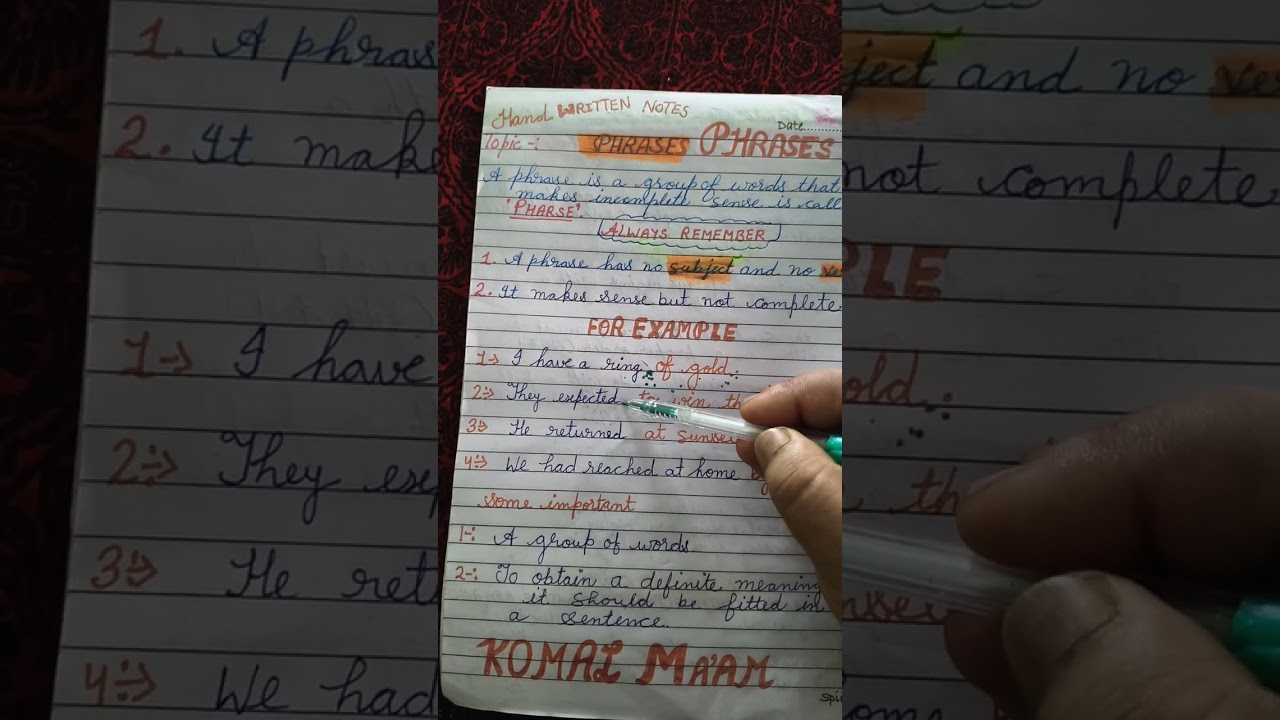 ##2## phrase ##Learn basic grammar with me ###PHRASE##important topic of English grammar ##