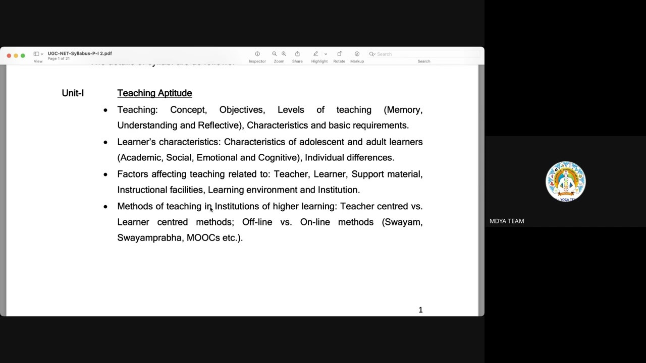 Syllabus Introduction By Mrs. Aruna Maurya