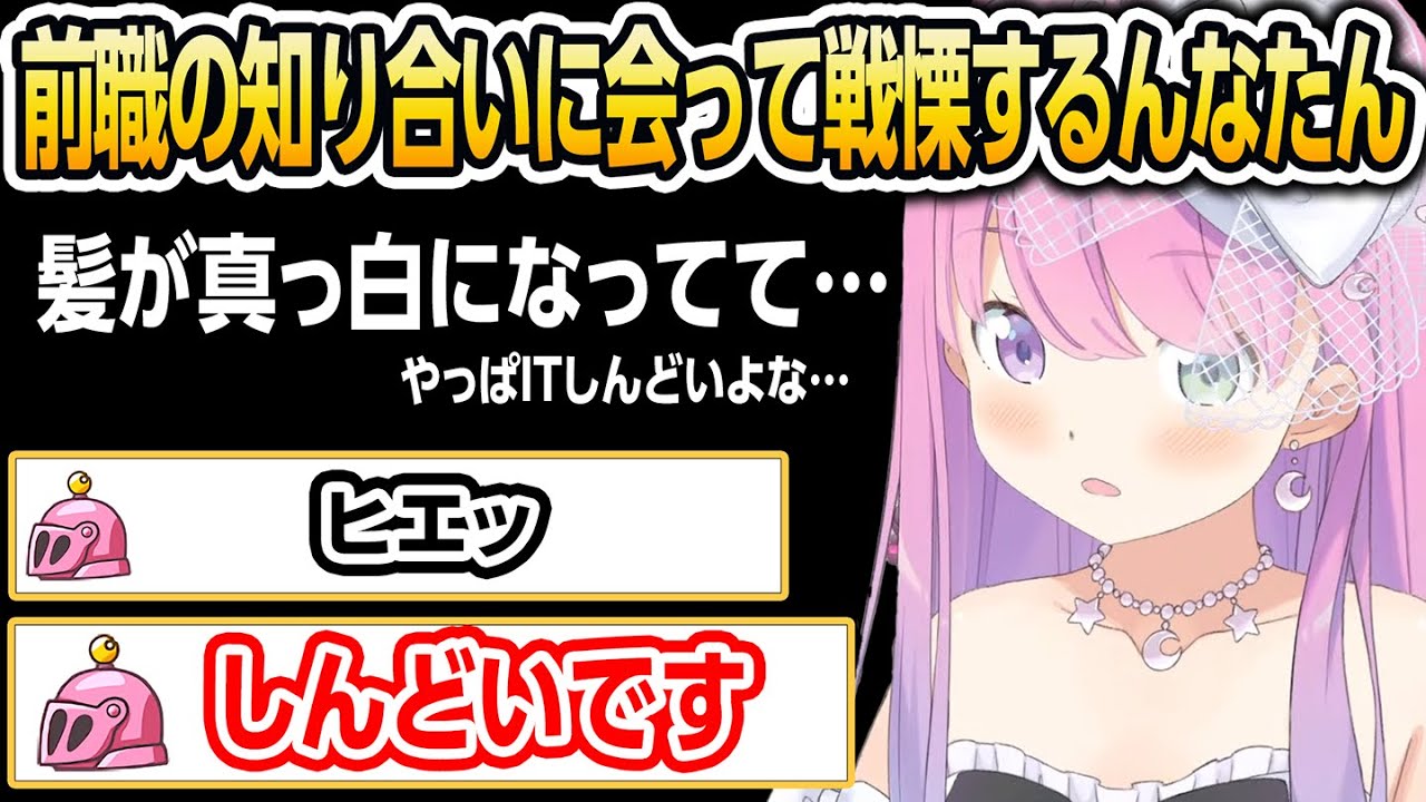 前職の知り合いに会って戦慄するんなたん【ホロライブ/姫森ルーナ/切り抜き】