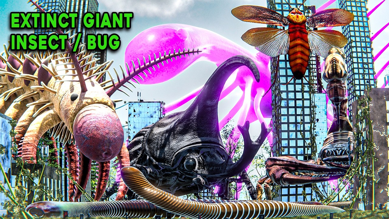 300x GIANT INSECT Apocalypse World 💥 A 3D Animated Size Comparison of Insects