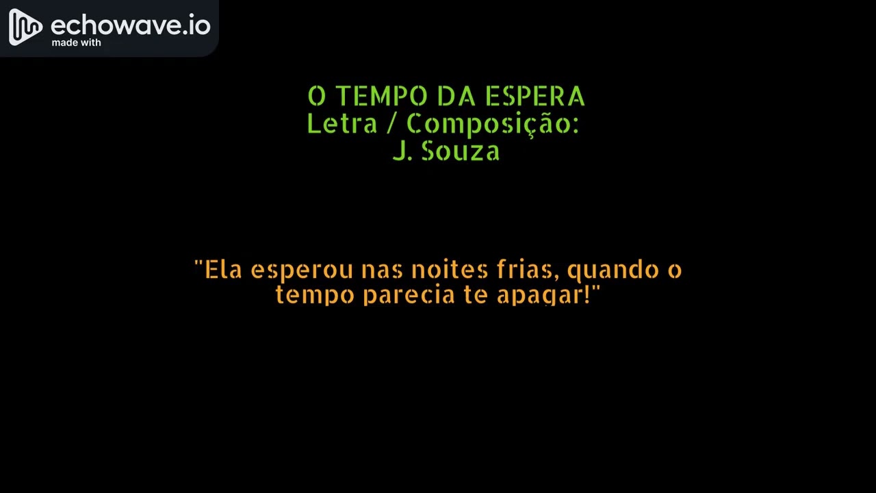 O TEMPO DA ESPERA