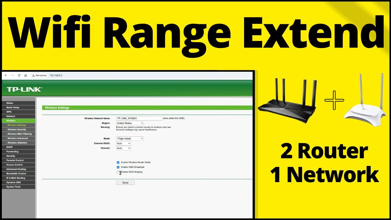 wifi range extender | Convert router to range extender | tp-link