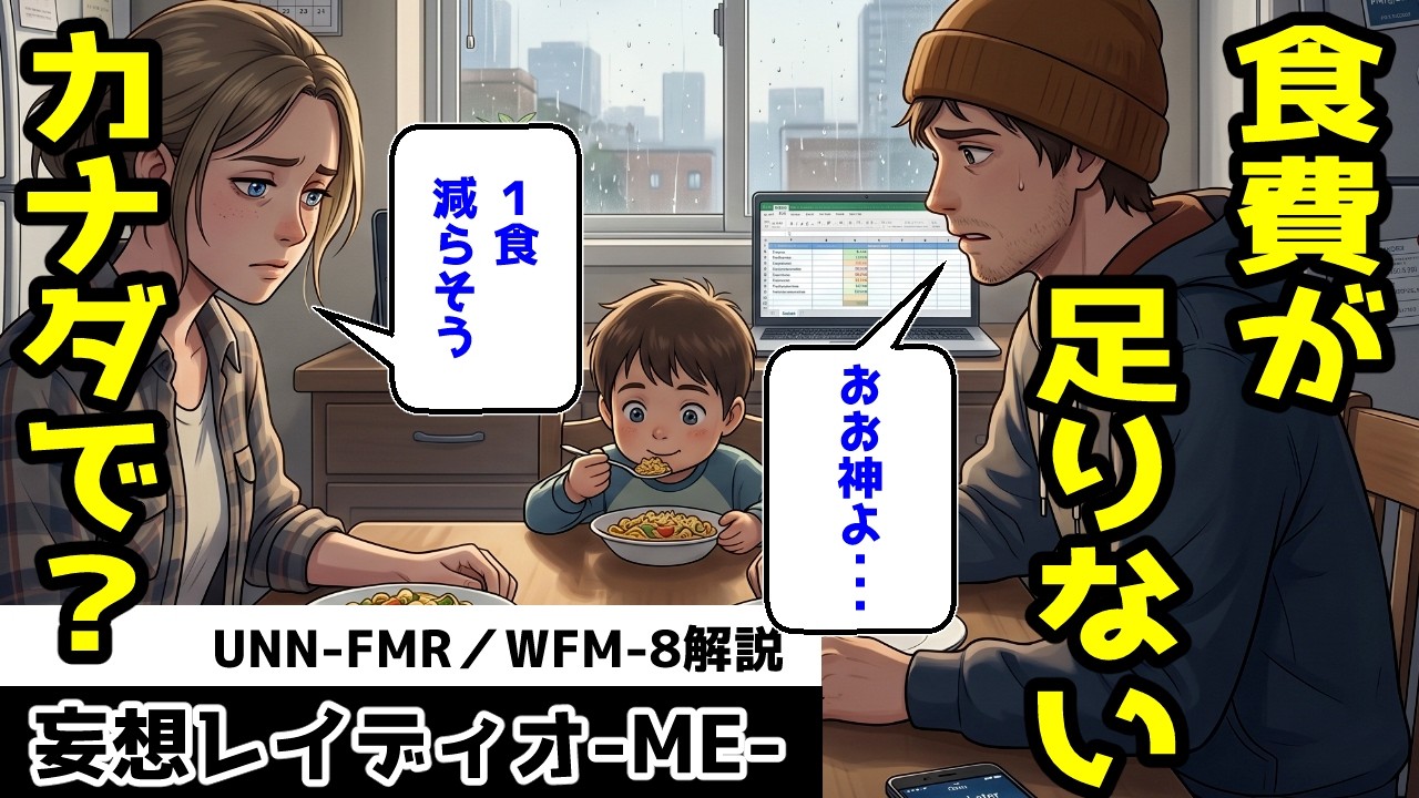 世界情勢 衣食住の「食」が保障されないカナダの実情 飯が食えない・・・１食減らす？UNN-FRMのWFM-8解説