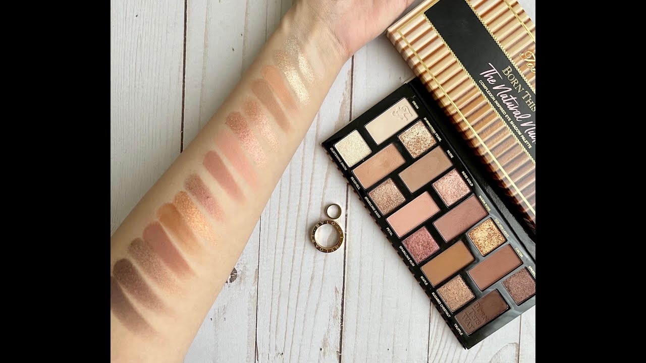 Too Faced Born This Way, The Natural Nudes Eye Shadow Palette Swatches