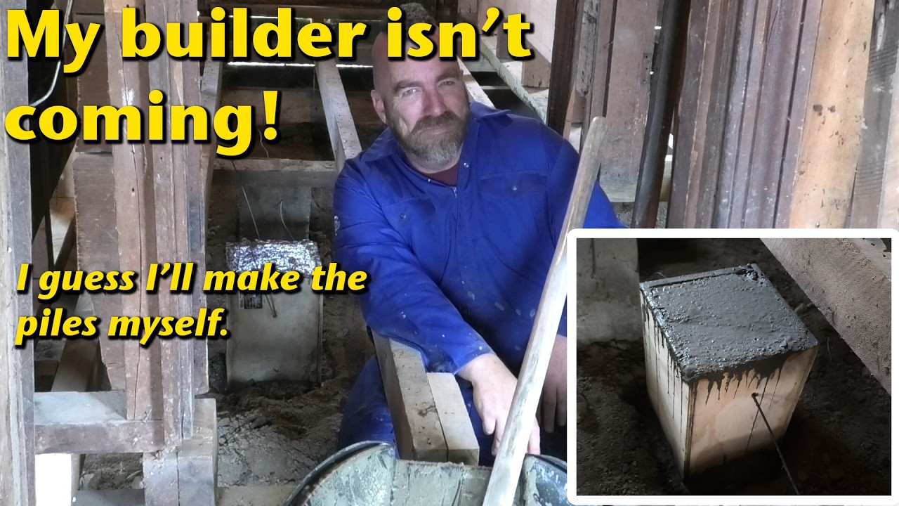 Мой строитель не приедет, поэтому я сам сделаю сваи!