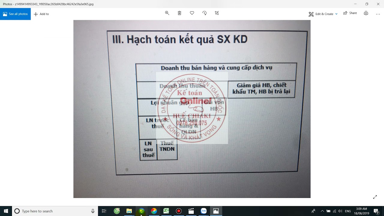 Cách lập Báo cáo kết quả kinh doanh bằng EXCEL