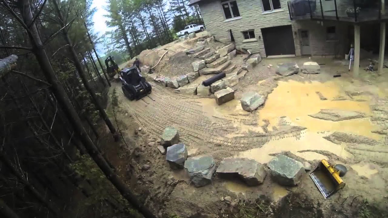 Natural Stone Landscaping Time-Lapse