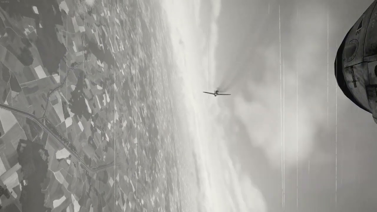 IL-2 | | BoS | Gun Camera | BF 109 K-4 | Grayscale