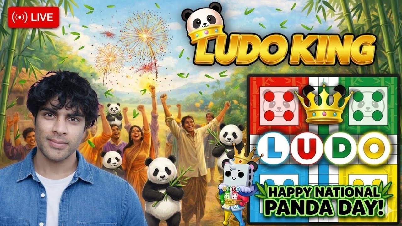🎉 Happy 𝗡𝗮𝘁𝗶𝗼𝗻𝗮𝗹 𝗣𝗮𝗻𝗱𝗮 𝗗𝗮𝘆 🐼 | 🎲 Ludo King Live | Ultra Voltage