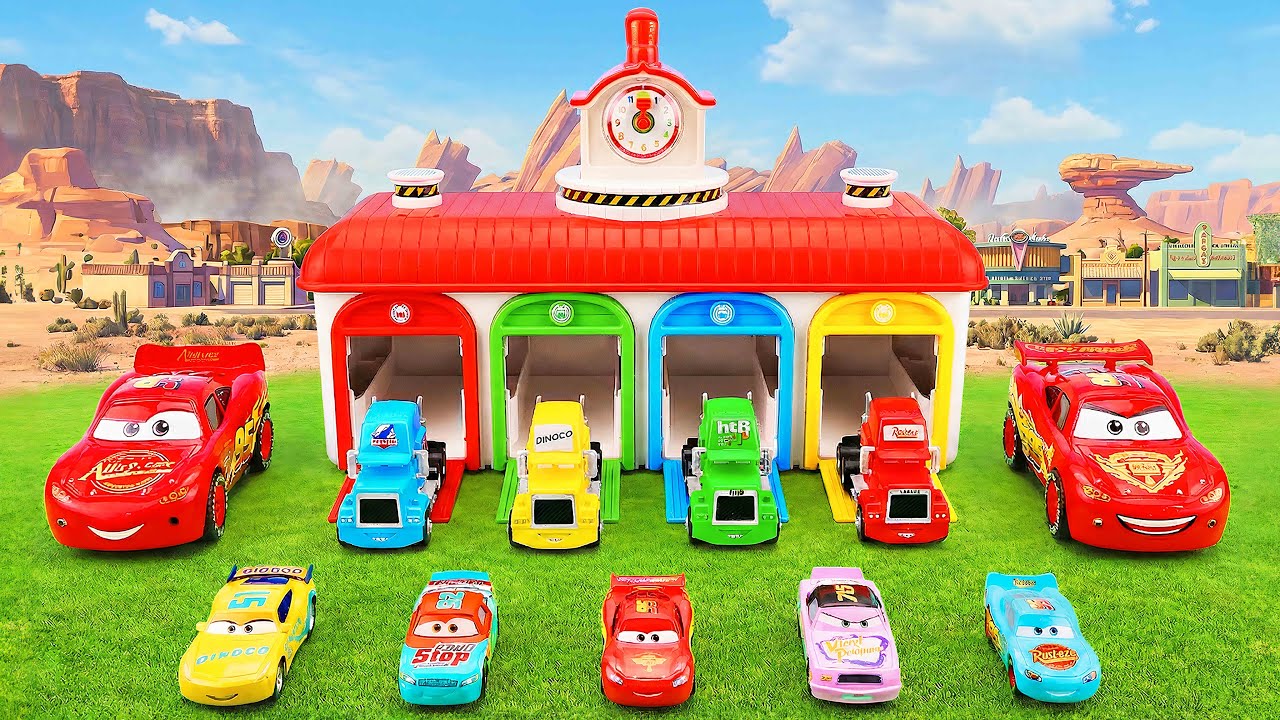 Disney Pixar Cars Toys Unboxing Review | Disney Cars Lightning McQueen & Tayo the Little Bus