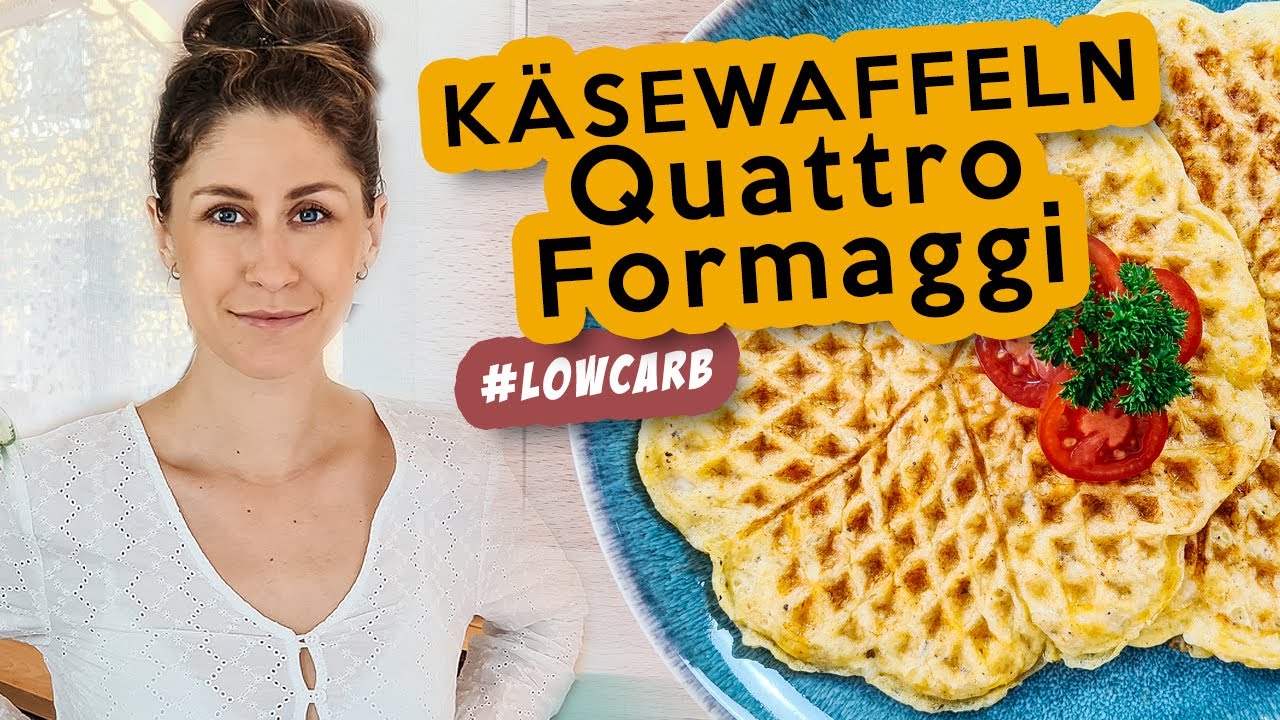 Low Carb Waffeln Käsewaffeln Quattro Formaggi/ 4-Käsesorten