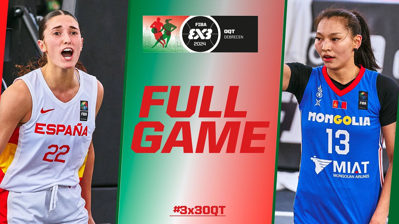 Испания 🇪🇸 против Монголии 🇲🇳 | Женская сборная | ФИБА #3x3OQT 2024 | Баскетбол 3x3