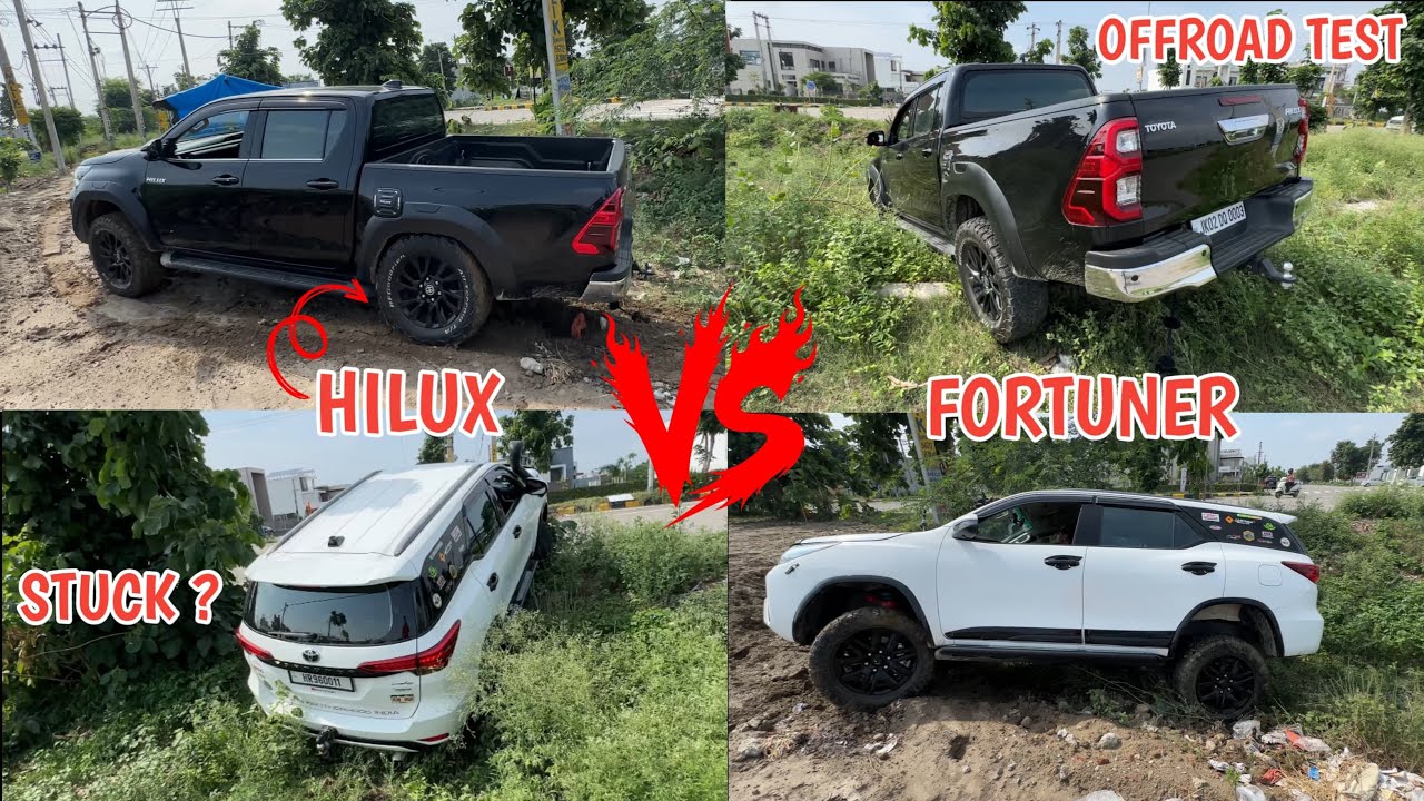 FORTUNER VS HILUX OFFROAD TEST & COMPARISONS ⁉️MODIFIED FORTUNER TYPE 3