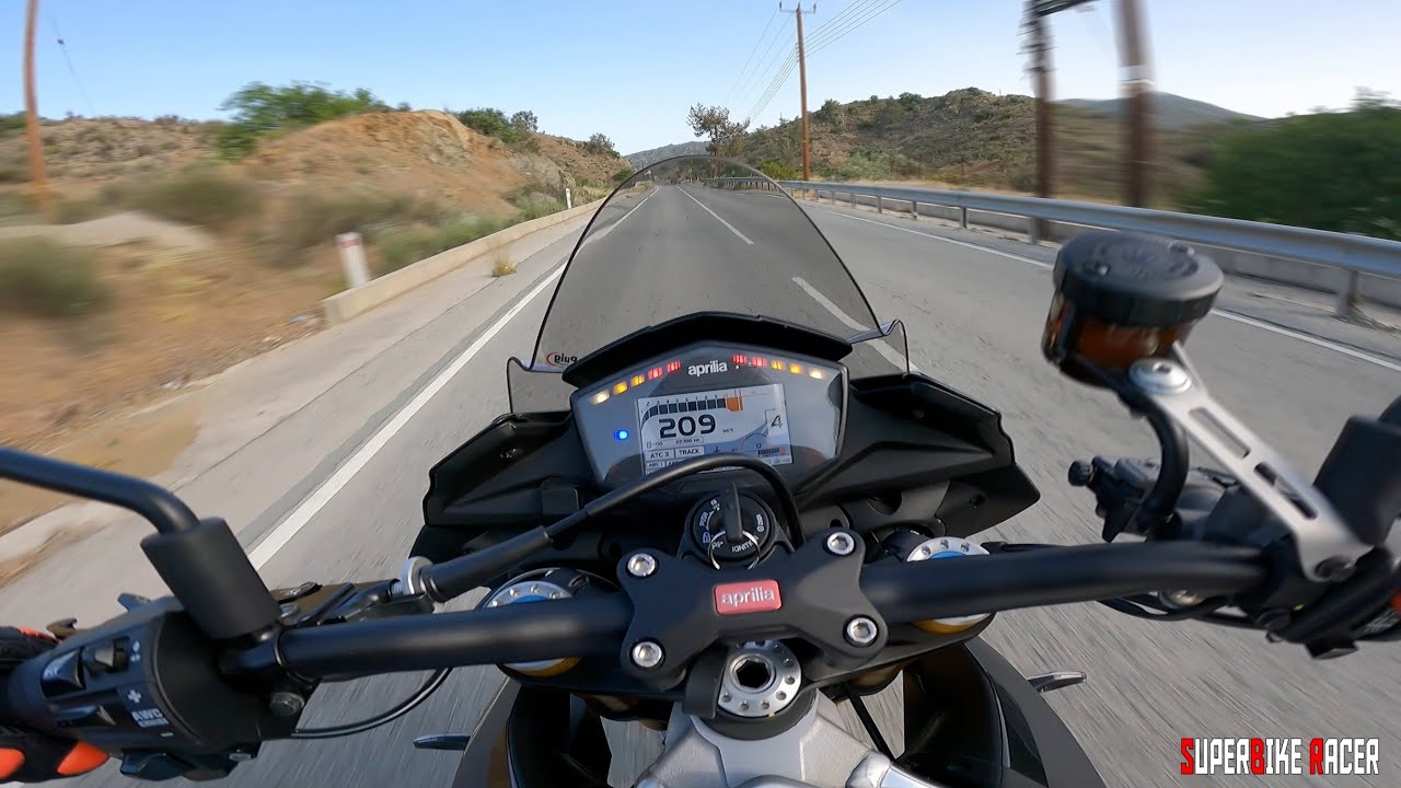 Aprilia Tuono V4 1100 Factory Akrapovic RAW Exhaust Sound