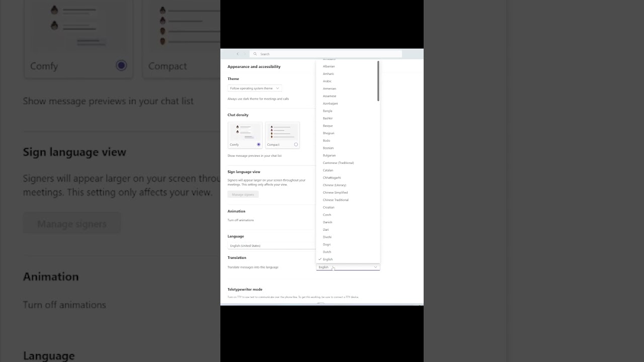 How to change your translation language in Teams? #shorts #microsoft #teams