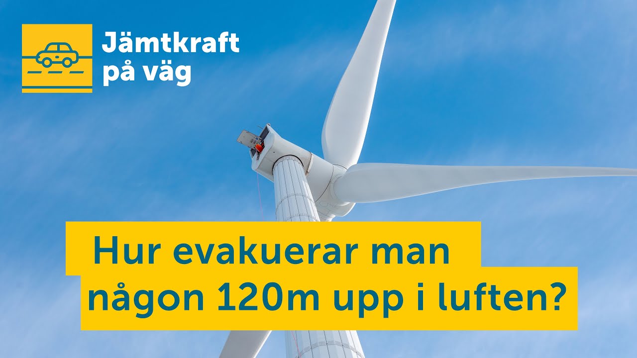 Andreas testar säkerheten på Mullbergs vindpark | Jämtkraft på väg | Vindkraft