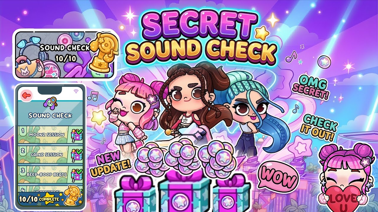 SECRET SOUND CHECK FREE COINS | AVATAR WORLD | PAZU