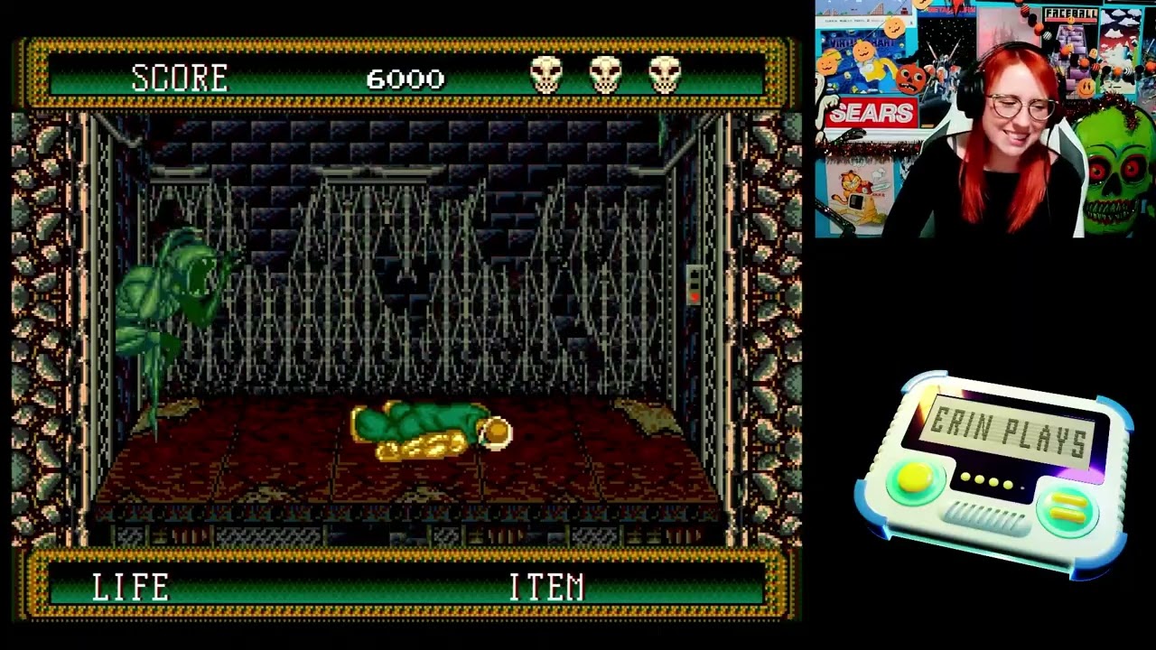 Practicing Splatterhouse 2 and trying out other spooky Sega Genesis games!