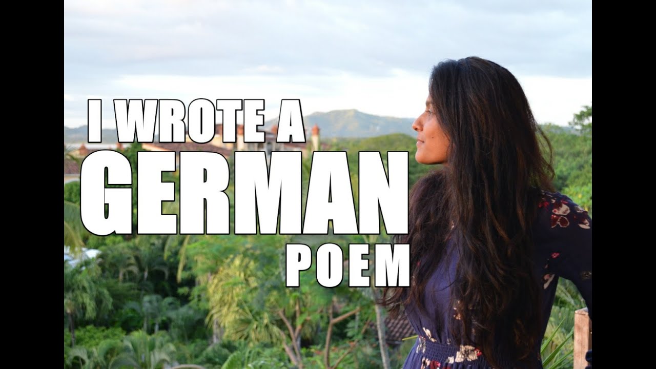 I WROTE A POEM IN GERMAN | Nikita Haupt