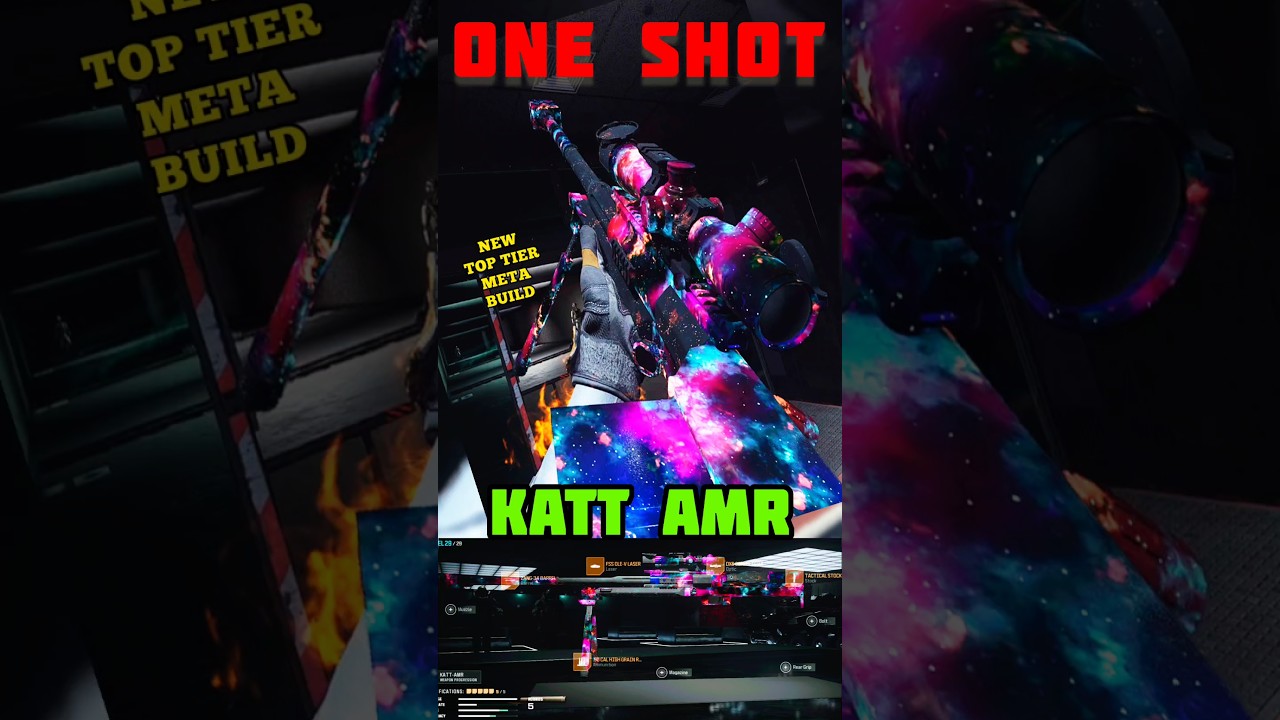 The NERFED *KATT AMR* Build is Still 1 SHOT | Best Class Setup | META | MW3 | WARZONE #shorts #viral