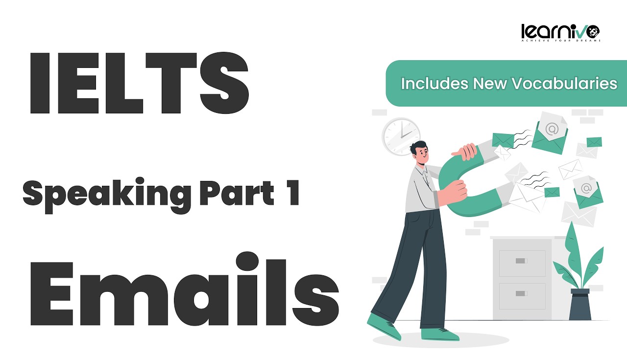 IELTS Speaking Part 1: Emails | Learnivo #ieltsspeaking #ieltsexam #ielts #englishlesson #speaking