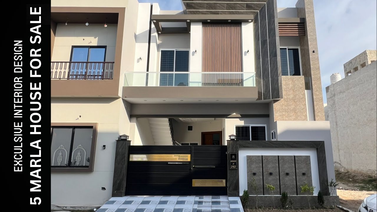 Only In 1 Crore 75 Lakh 5 Marla Beautiful House For Sale At Best Society In Sahiwal #houseforsale