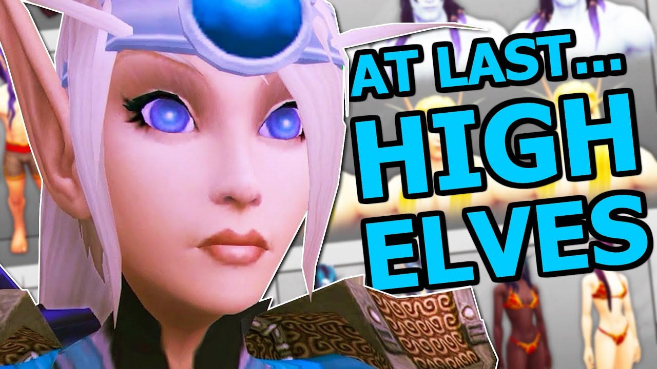 Why Void Elf High Elves Are REAL High Elves! New Customisation For Alliance & Horde
