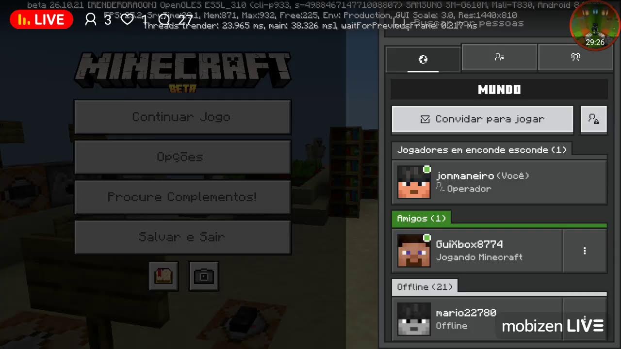 🔴live de rep do mine🤠👍