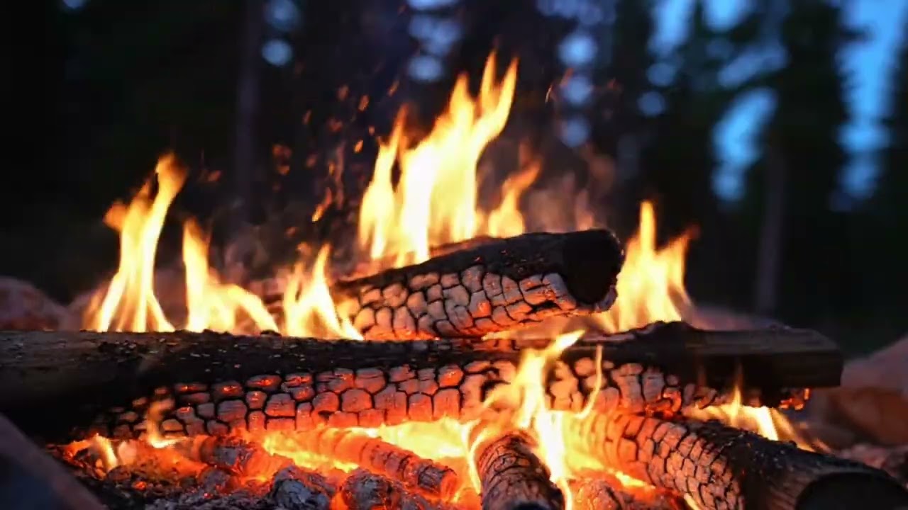 Cozy Wilderness Campfire for Stress Relief