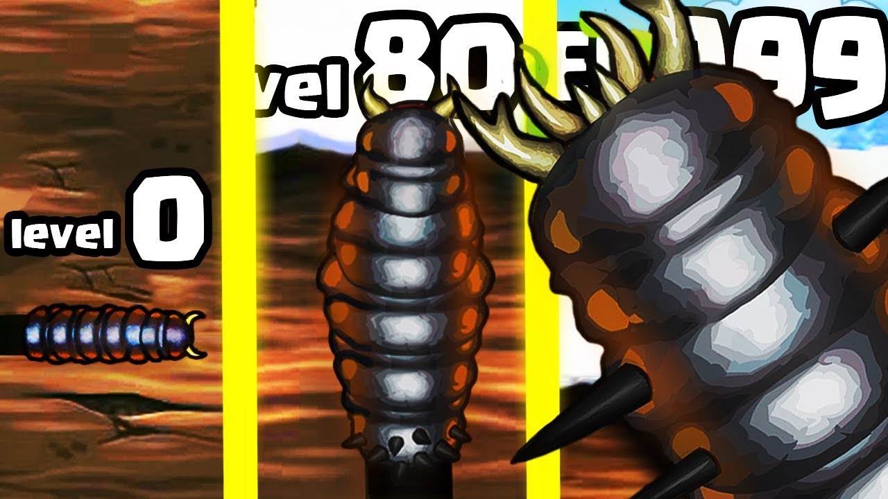 IS THIS THE STRONGEST HIGHEST LEVEL WORM INSECT EVOLUTION? (9999+ SIZE BIGGEST LEVEL) l Effing Worms