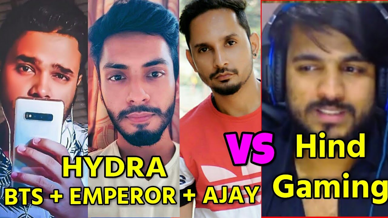 Hind Gaming vs HYDRA BTS + Emperor + Ajay  Fight 🔥 🔥 ; Hind vs HYDRA; |Emulator|