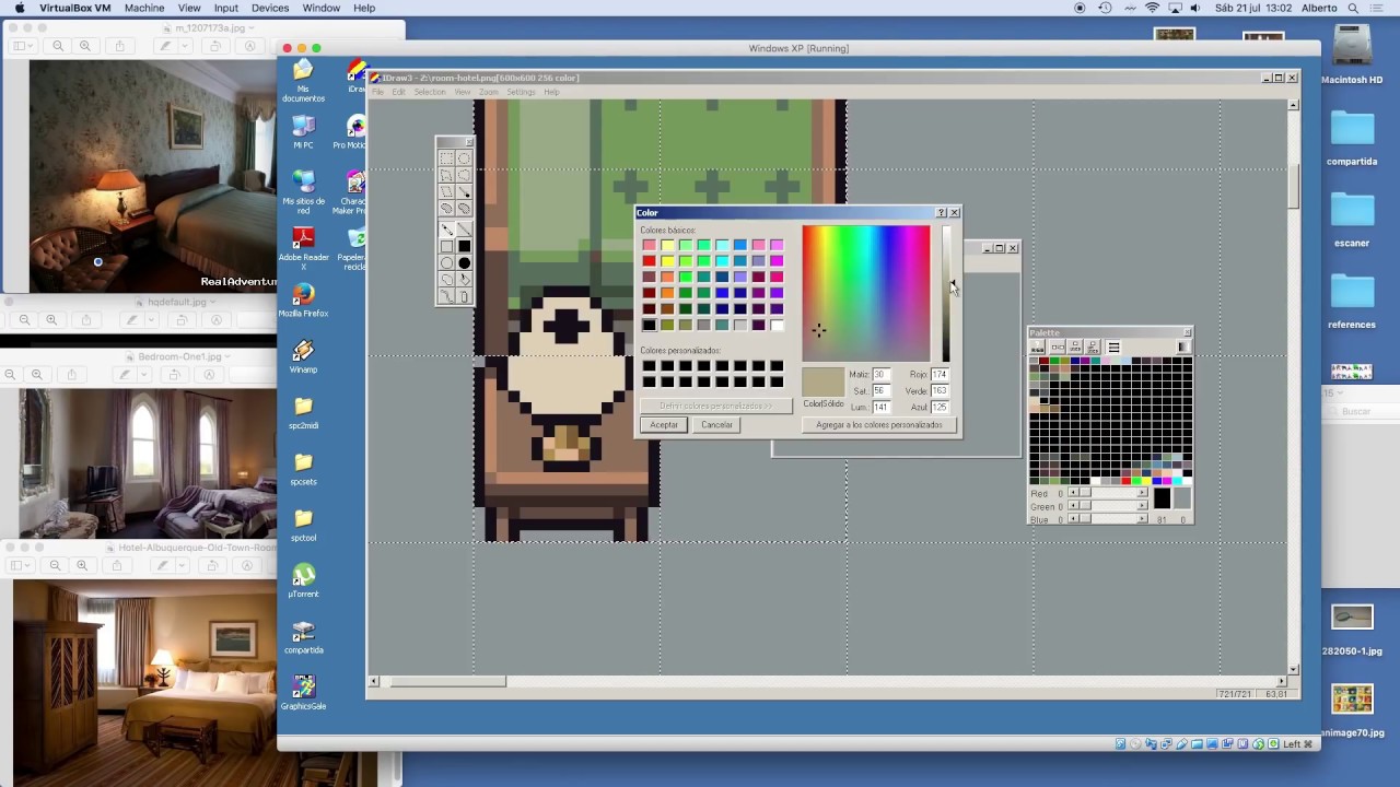 PIXEL ART TIME LAPSE #135 - Hotel Room Tileset for Video Games