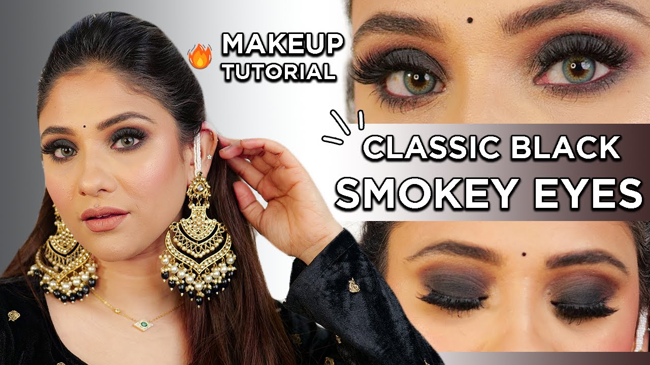 Mesmerising ✨Classic Black smokey eye || beginners tutorial 🖤🖤 step by step / Shystyles