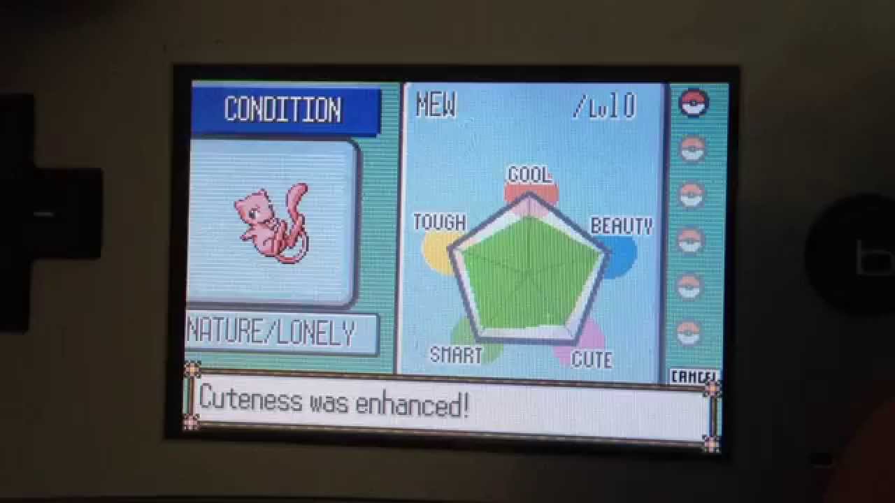 Pok&eacute;mon: Perfect Contest Condition w/ Pok&eacute;blocks in Gen 3 (Ruby/Sapphire)