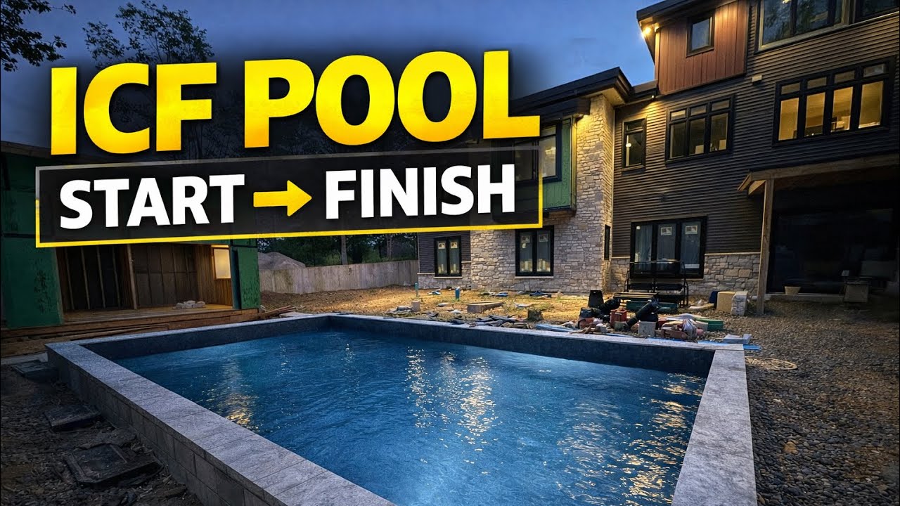 Building a Custom ICF Pool | Full Timelapse