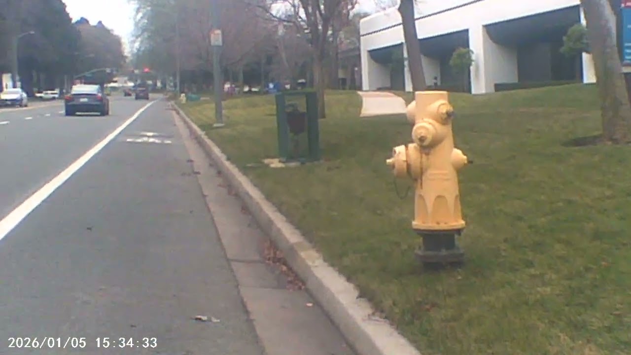 Weekday rain and wind weather in California, USA