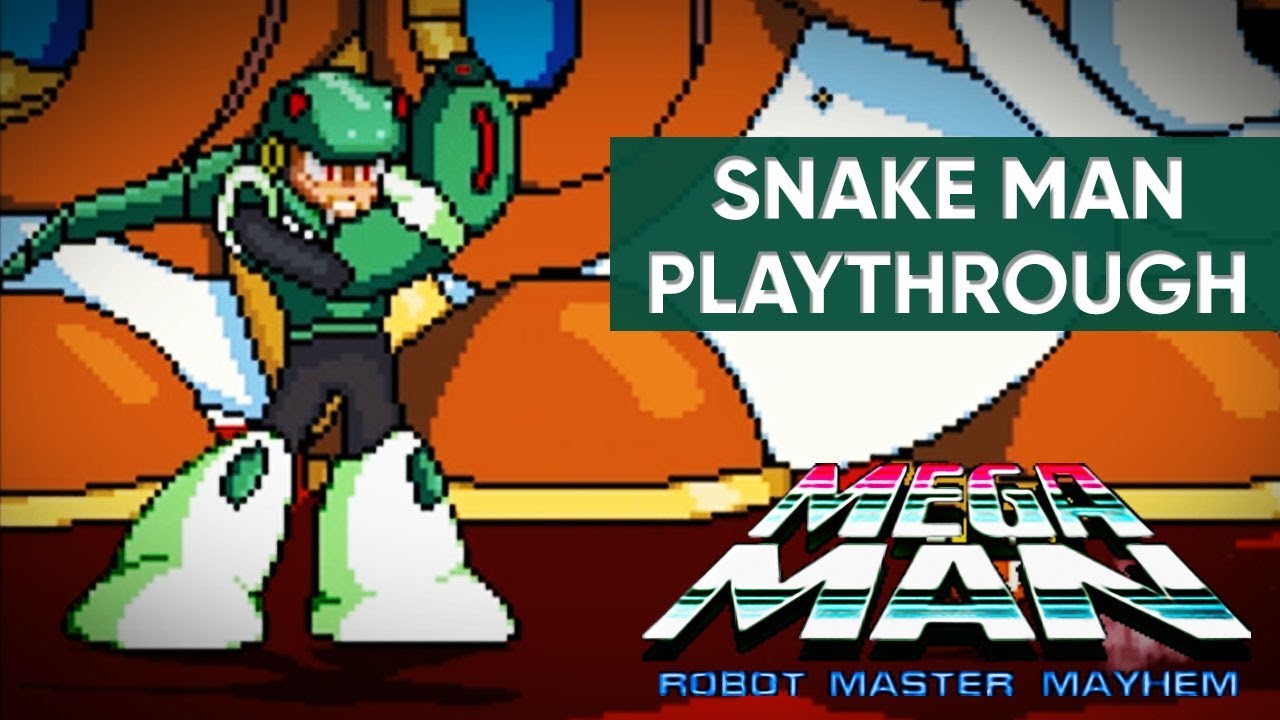 Mega Man: Robot Master Mayhem (PC) - Snake Man Gameplay
