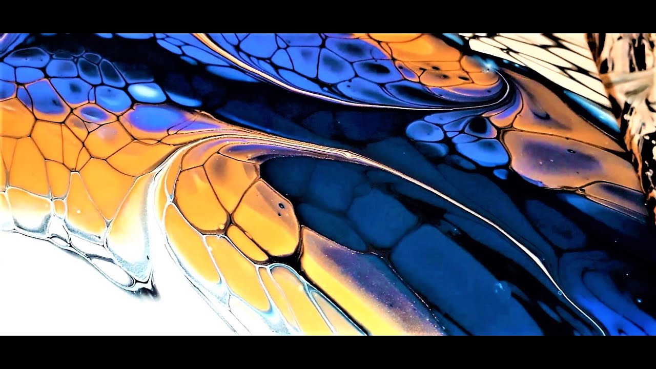 ABSTRACT ART  PALETTE KNIFE SWIPE, SPIN & TILT : RECIPE INCLUDED : ANGELIC REALM : @paulstartart1356