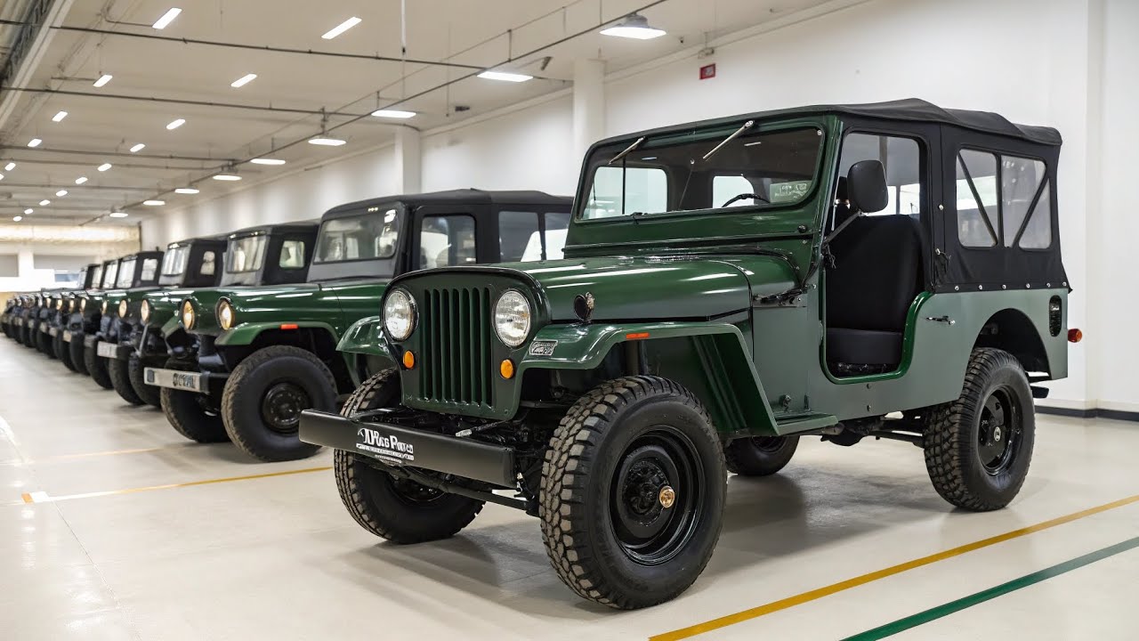 Новый внедорожник Mahindra CJ3B 2026 года наконец-то поступил в продажу!!! Возрождение классическ...