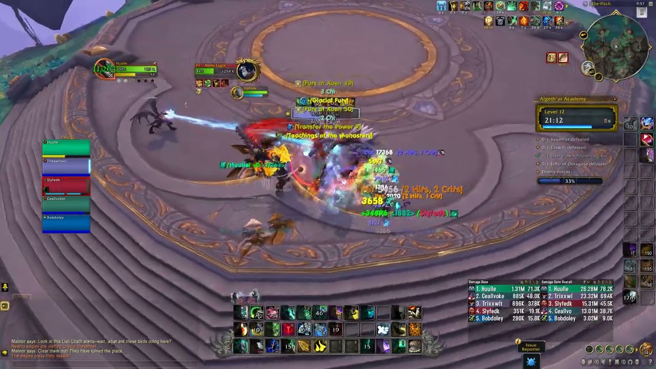 World Of Warcraft Dragonflight BETA : Algeth'ar Academy M+12  Windwalker Monk POV