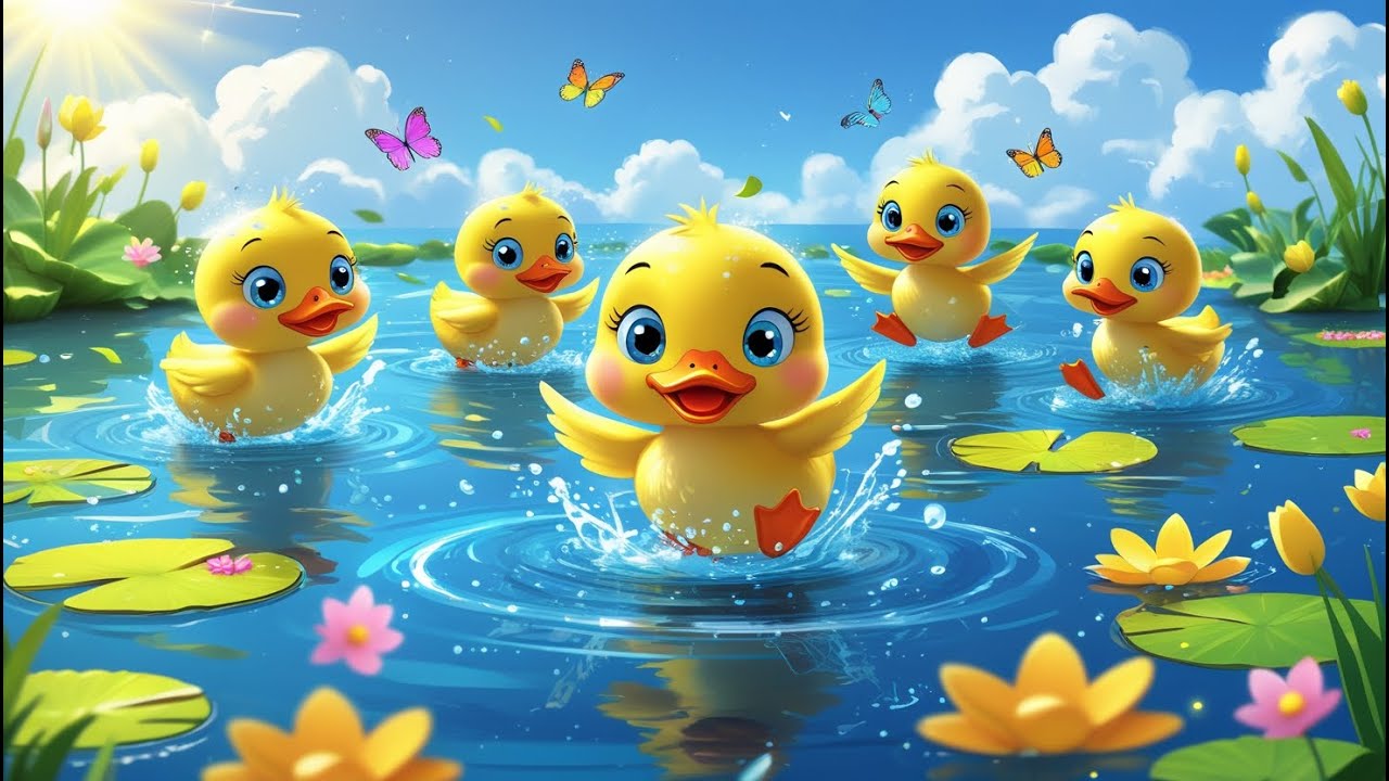 Little Duck&rsquo;s Splashy Pond Song | Fun Pond Adventure Nursery Rhyme | Splash and Play for Kids