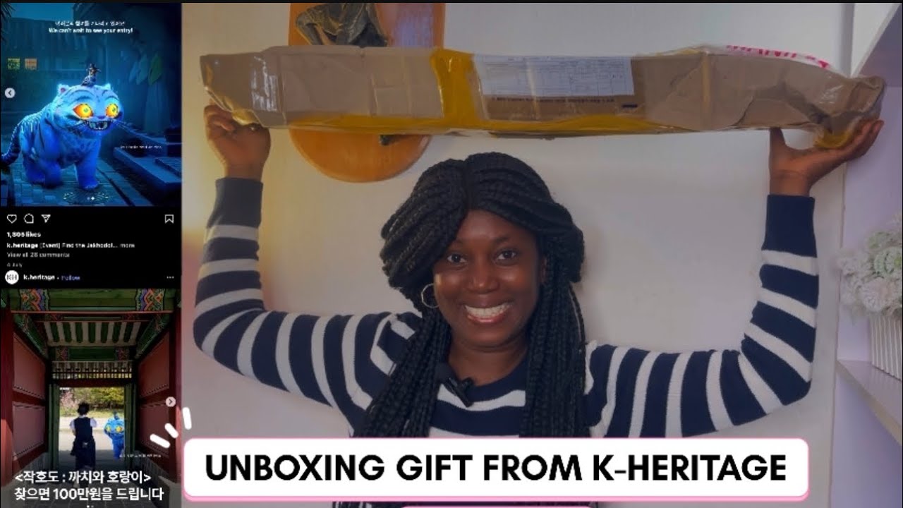 Unboxing Korean gift from K-Heritage|I won a Kpop Demon hunter find Jakhodo themed Event #kheritage