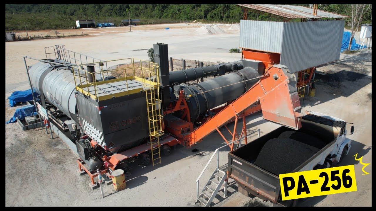 Usinagem e pavimentação asfáltica PA-256