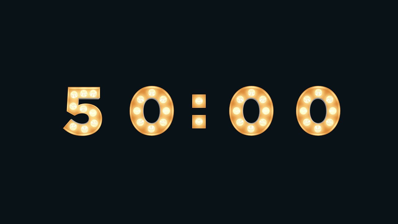 50 MINUTE TIMER 🔔 Gentle Alarm [Ultra HD 4K]