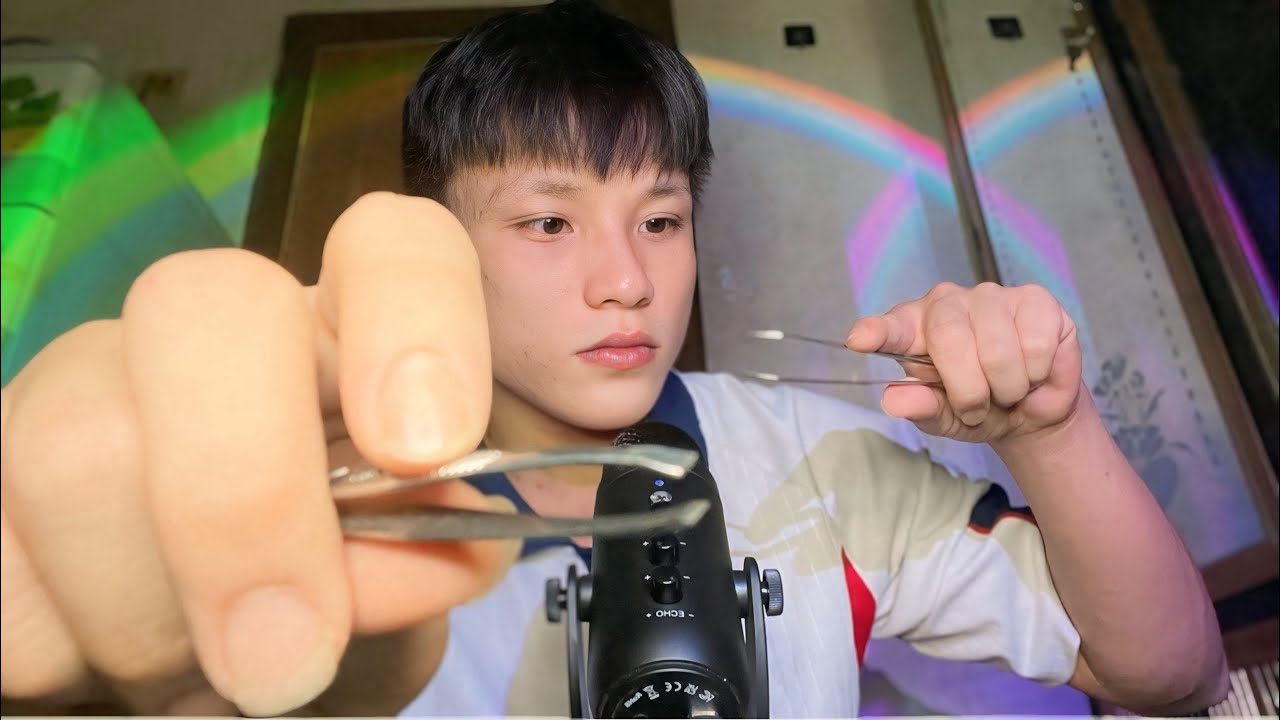 ASMR Plucking Your Negative Energy 🔮