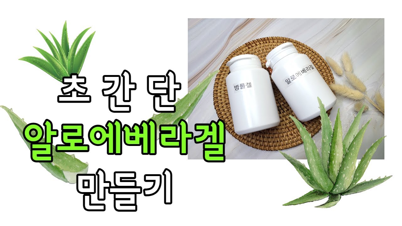 초간단 알로에베라젤(Aloe vera jel) 만들기