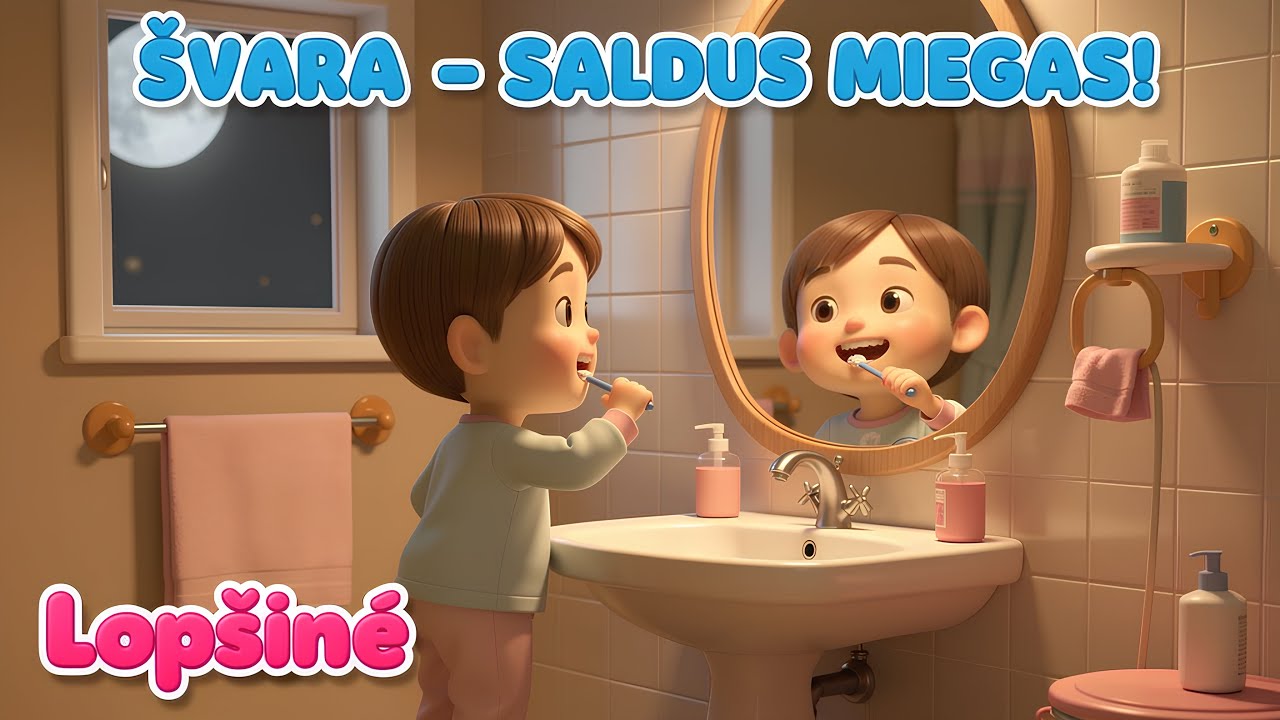 Švaraus miegelio lopšinė 🛁🌙
