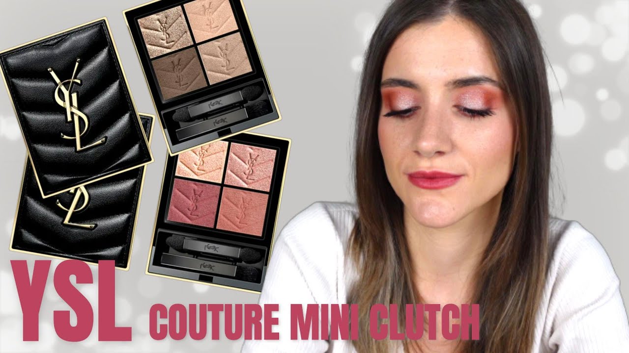 NUEVA YVES SAINT LAURENT COUTURE MINI CLUTCH  500 MEDINA GLOW + LASH CLASH MASCARA